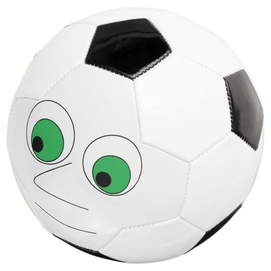 Cartoon gezicht met Big Nose Funny Voetbal (Drie kwart)