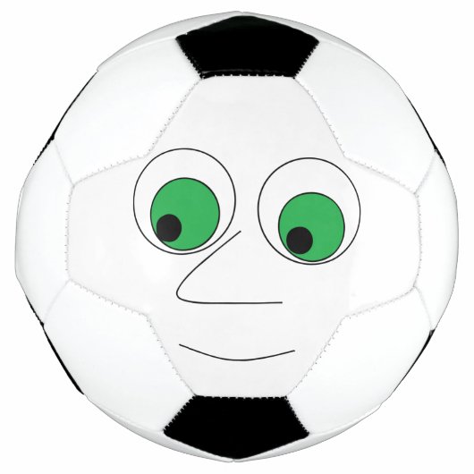Cartoon gezicht met Big Nose Funny Voetbal (Voorkant)