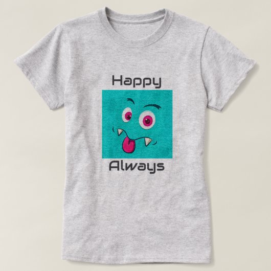 cartoon gezicht T-shirt (Design voorkant)