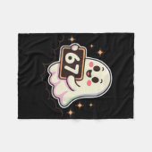 Cartoon Ghost 67 Meme  Fleece Deken (Voorkant (Horizontaal))