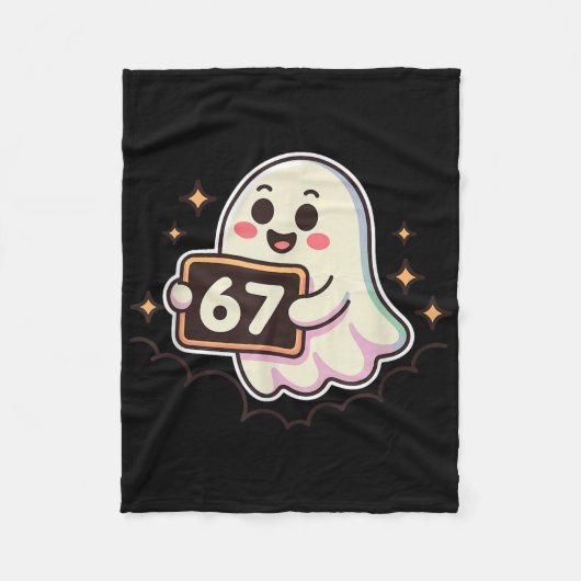 Cartoon Ghost 67 Meme  Fleece Deken (Voorkant)