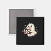 Cartoon Ghost 67 Meme  Magneet (Voorkant / Achterkant)