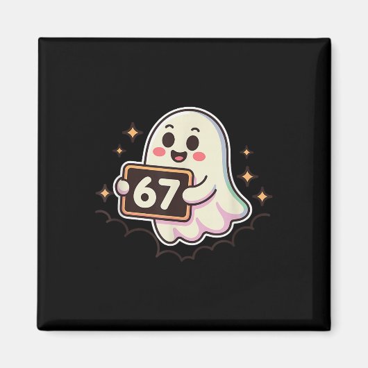 Cartoon Ghost 67 Meme  Magneet (Voorkant)