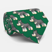 Cartoon Giant/Standard/Miniature Schnauzer Stropdas (Opgerold)