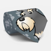 Cartoon Giant/Standard/Miniature Schnauzer Stropdas (Opgerold)