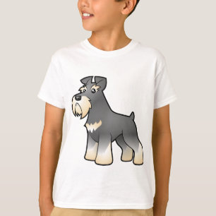 Cartoon Giant/Standard/Miniature Schnauzer T-shirt