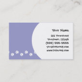 Cartoon Giant/Standard/Miniature Schnauzer Visitekaartje (Achterkant)