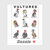 Cartoon Gieren van de Wereld Sticker (Vel)