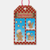 Cartoon Gingerbread Heren Bakkers Cadeaulabel (Voorkant)