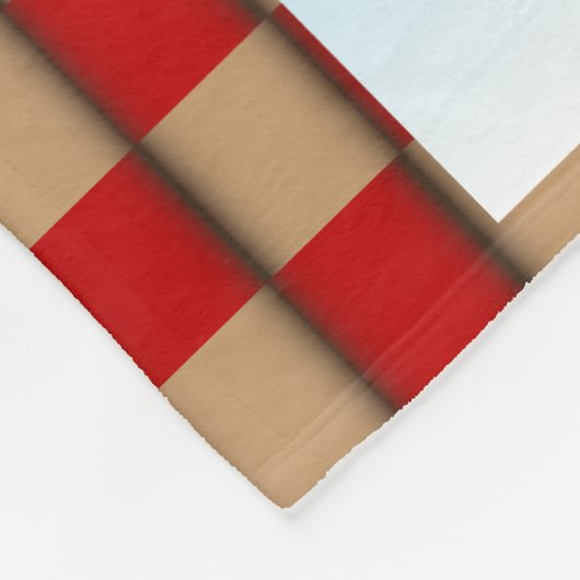 Cartoon Gingerbrood Fleece Deken (Hoek)