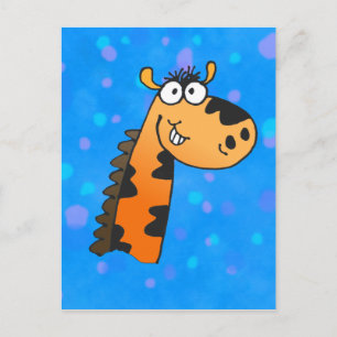 Cartoon Giraffe Briefkaart