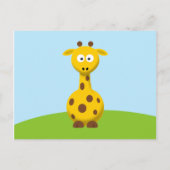 Cartoon Giraffe Briefkaart (Voorkant)