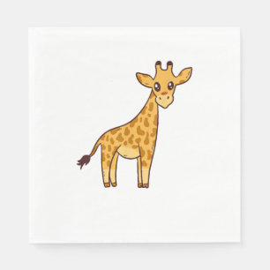 Cartoon Giraffe I Kinder I Peuter Giraffe Servet