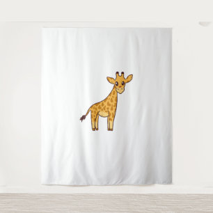 Cartoon Giraffe I Kinder I Peuter Giraffe Wandkleed
