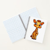 Cartoon giraffe-illustratie notitieboek (Binnen)