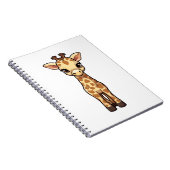 Cartoon giraffe-illustratie notitieboek (Rechterzijde)