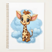 Cartoon giraffe-illustratie planner (Voorkant)