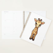 Cartoon giraffe-illustratie planner (Display)