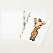Cartoon giraffe-illustratie planner (Display)
