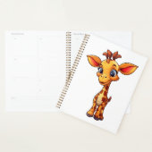 Cartoon giraffe-illustratie planner (Display)