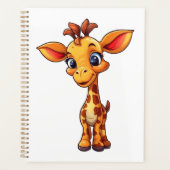 Cartoon giraffe-illustratie planner (Voorkant)