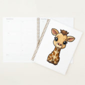 Cartoon giraffe-illustratie planner (Display)