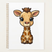 Cartoon giraffe-illustratie planner (Voorkant)