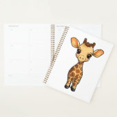 Cartoon giraffe-illustratie planner (Display)