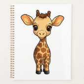 Cartoon giraffe-illustratie planner (Voorkant)