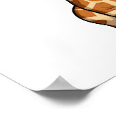 Cartoon giraffe-illustratie poster (Hoek)