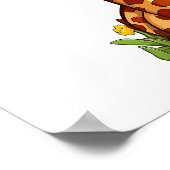 Cartoon giraffe-illustratie poster (Hoek)