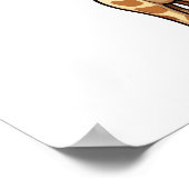 Cartoon giraffe-illustratie poster (Hoek)