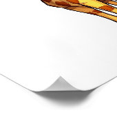 Cartoon giraffe-illustratie poster (Hoek)