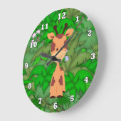 Cartoon Giraffe kinder klok (Hoek)