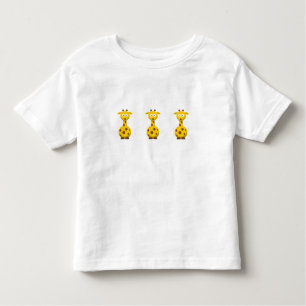 Cartoon Giraffe Kinder Shirts