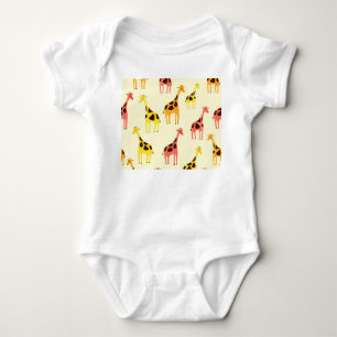 Cartoon Giraffe: Kleurrijk Patroon. Romper