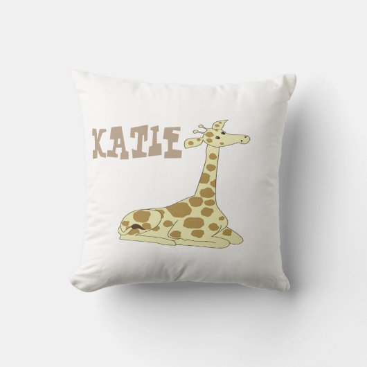 Cartoon Giraffe Kussen (Voorkant)