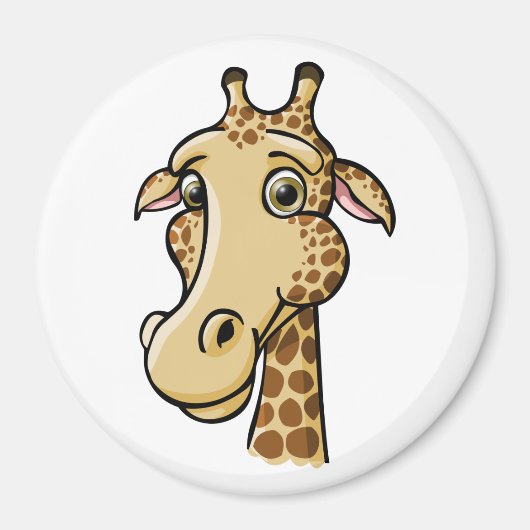 Cartoon Giraffe Magneet (Voorkant)