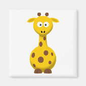 Cartoon Giraffe Magneet (Voorkant)