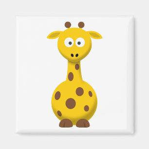Cartoon Giraffe Magneet