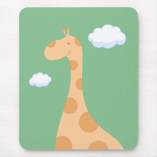 Cartoon Giraffe mousepad Muismat (Voorkant)