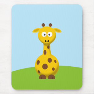 Cartoon Giraffe Muismat