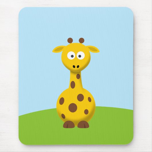 Cartoon Giraffe Muismat (Voorkant)