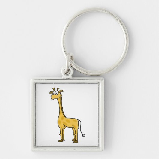 Cartoon Giraffe Sleutelhanger (Voorkant)