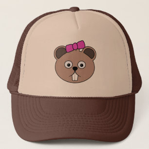 Cartoon Girl Beaver Face Pet