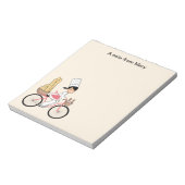 Cartoon Girl Recipe Notitieblok (Linkerzijde)