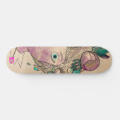 Cartoon Girls Face Dd Brand Skateboard (Horizontaal)