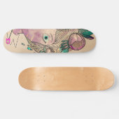 Cartoon Girls Face Dd Brand Skateboard (Horizontaal)