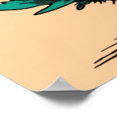 Cartoon-gitarist Poster (Hoek)