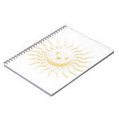 Cartoon glimlachen Sun Face Notitieboek (Linkerzijde)